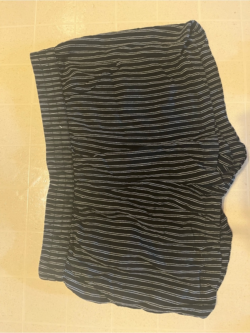 Maurices Black and White Striped Shorts